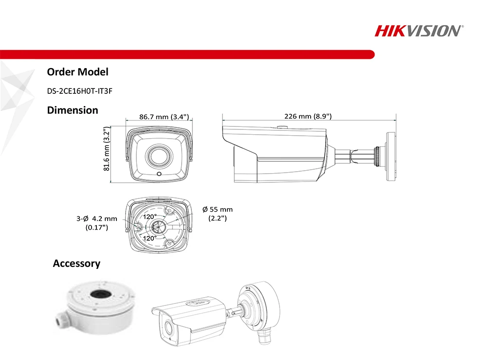 Hikvision 4CH DVR KIT 4 канала наблюдения видео Регистраторы DS-7204HUHI-K1 5MP пуля аналоговая камера для безопасности DS-2CE16H0T-IT3F