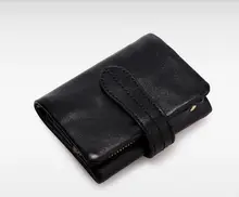 100% Genuine Cow Leather Men Wallet Buckle Short Clutch Wallet Solid Vintage Men Hasp Wallet Small Male Coin Purse Cartera 100% Genuine Cow Leather Men Wallet Buckle Short Clutch Wallet Solid Vintage Men Hasp Wallet Small Male Coin Purse Cartera