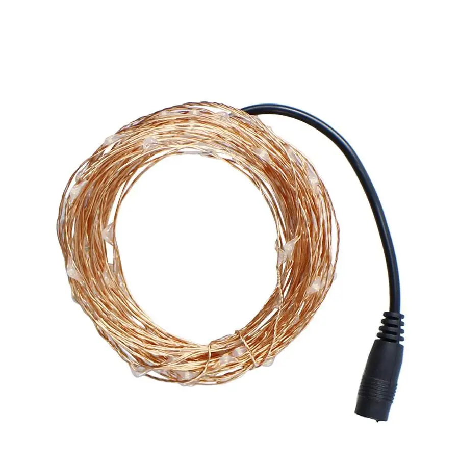 Christmas10m 100 LED String Lights Copper Wire LED Starry Light Adapter