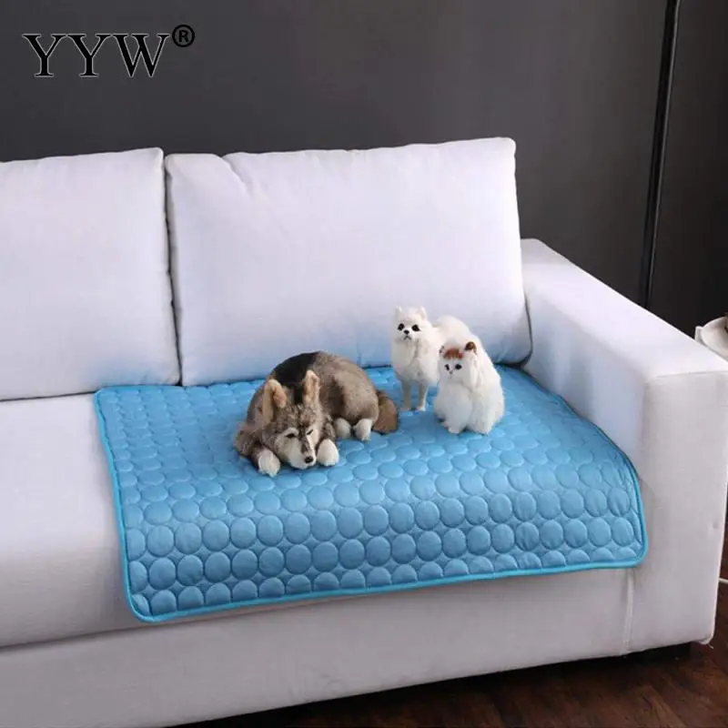Best Pet Sofa Mat Pet Soft Summer Cooling Mats Blanket Pet Dog Self Cooling Mat Pad Summer Car Seat Ice Silk Mat Pet Cooling Blanket