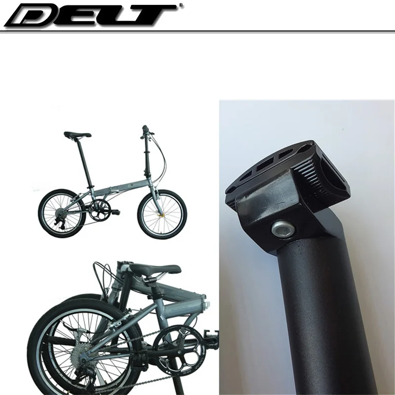1 шт. складной велосипедный велосипед Подседельный штырь 33,9*550 мм алюминиевый черный и серебристый PA18 PA042 KAA095