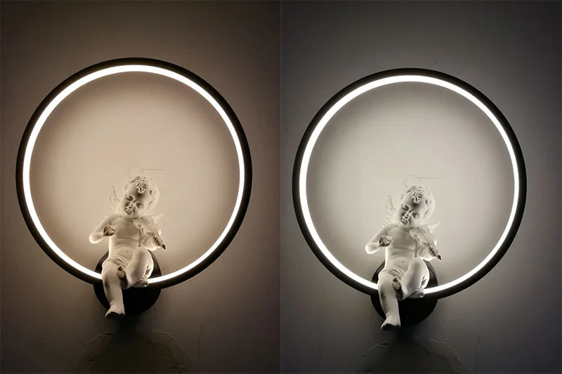 Horsten Modern Nordic Angel LED Wall Light Lamp Sconce Metal Resin Acrylic Wall Lamp Bedroom Bedside Wall Lights Home Decoration Lighting (8)