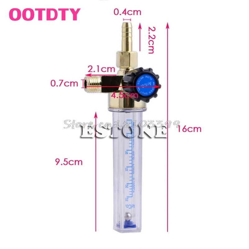 7 мм AR/CO2 регулятор сварки Барб 1/4PT 0,15 МПа расходомер газовый аргон Прямая поставка