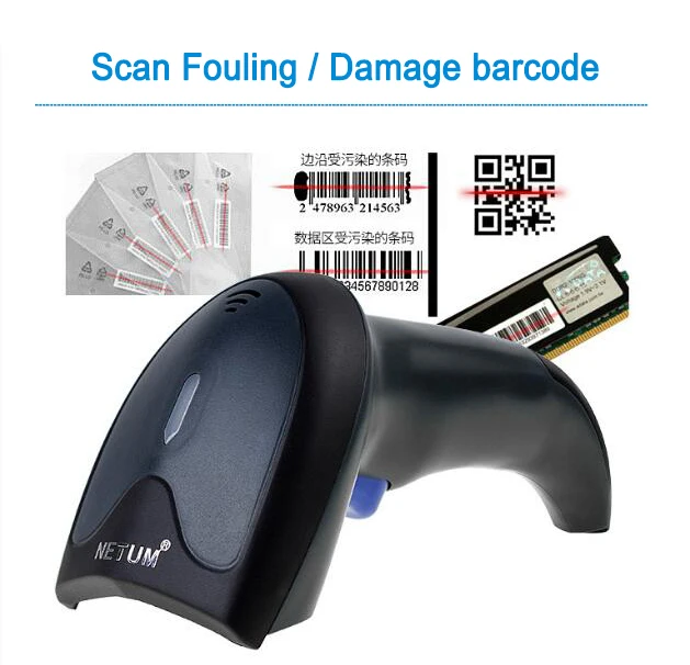 Arrival sem Fio Scanner de Código de Barras Leitor de Código de Barras Scanner a Laser sem Fio - com Fio para Windows Novidades Barcode - Mac Nt-w8 2020 2.4g 2d 22 2017 New arrival Sem Fio Scanner de