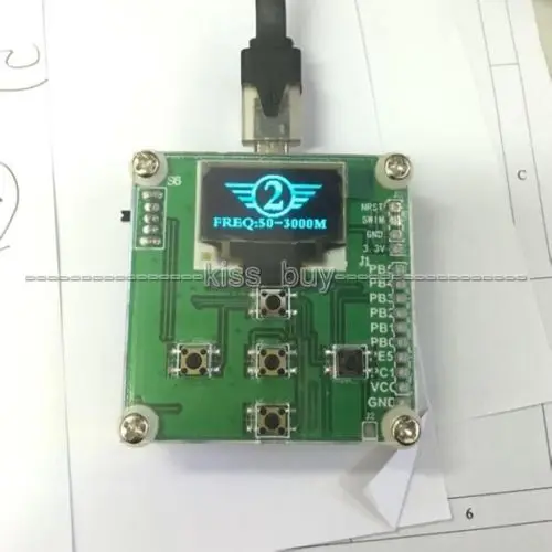 DYKB 1 МГц-8000 МГц РЧ измеритель мощности OLED дисплей РЧ затухание мощности значение цифровой измеритель 8GMZ 3 ГГц+ смягчающее устройство 10 Вт 30 дб аттенюатор