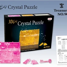 Кэндис го! Новое поступление горячая распродажа 3D кристалл сундук с ключ модель DIY смешная игра творческий дар 1 шт