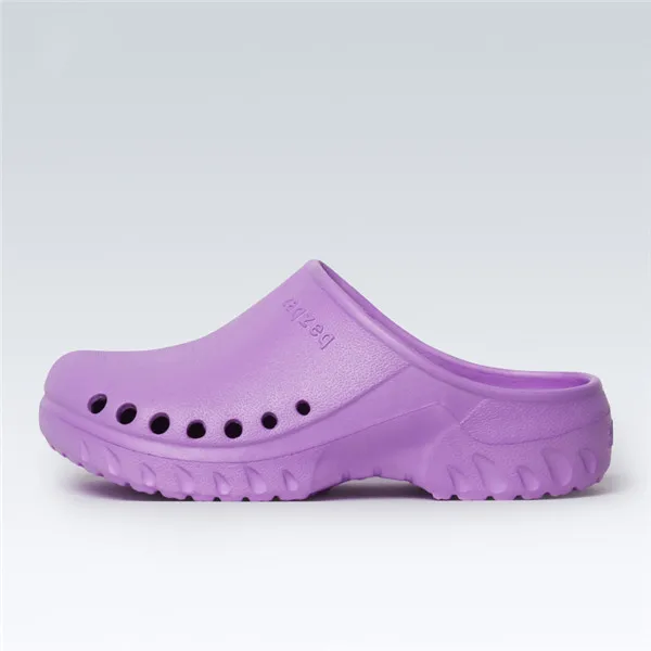 Медицинская обувь для медсестры тапочки для кормления аксессуары медицинская обувь ортопедическая обувь Диабетическая одежда EVA легкий вес - Color: Purple