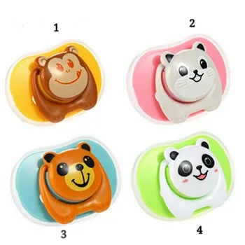

New Cartoon Baby Pacifier Nipple Thumb Type Safety Silicone Animal Teeth Soother New Cute Pacifiers Baby Feeding