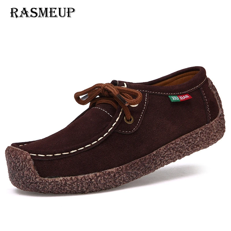 yellow Orange Fur black red orange Up Rasmeup En yellow Concis Femmes Cuir brown Lace Confortable blue De Femme red Fur Bateau Appartements Chaussures Fur black Fur Chaud Mode Fur With Mocassins Casual brown Fur Sneakers Véritable blue qBxHAU