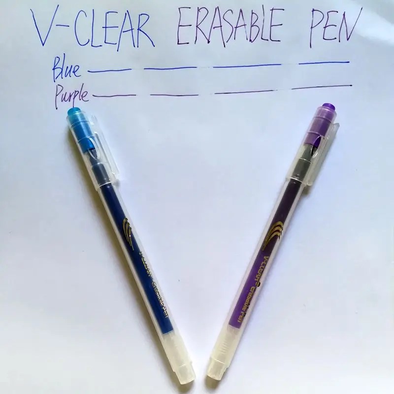VCLEAR 0,7 мм Kawaii стираемый ручка синий фиолетовый магия гель ручка для школы офиса письменные принадлежности для студентов канцелярские принадлежности ручка интимные аксессуары - Цвет: Blue Purple