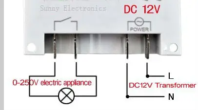 DC 12 В 16a ЖК-дисплей цифровой Мощность программируемый таймер переключения реле времени с 4 шт. 15 см(5.") провода обжимной вывод в качестве подарка