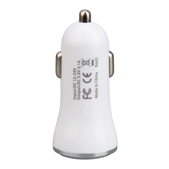

2.1A 1.0A Dual usb 2 Port USB Universal Car Charger Adapter for iPhone 6 6S Plus 5 5S Samsung Smartphone Camera 500pcs