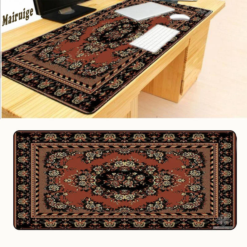 Mairuige Red Persian Carpet 80x30cm pad to Mouse Notbook Computer Large