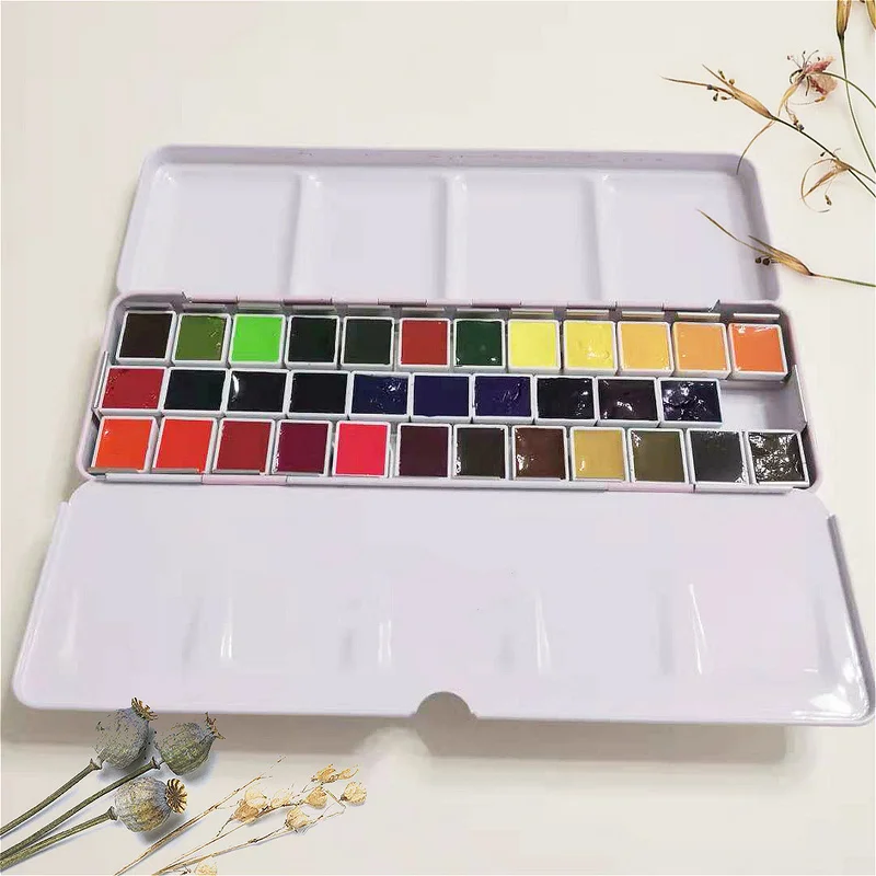 34 Цвета накладки для дозирования акварель мастер высокой концентрацией