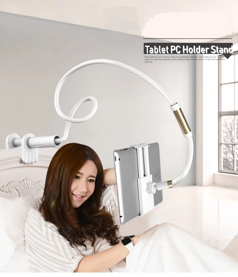 

Tinhofire 360 Rotating Flexible 120CM Long Arm Tablet PC Holder Stand Lazy Bracket for 4-10.6inch Mobile Phone Ipad Tablet