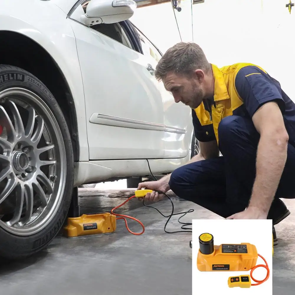 Автомобильный Электрический гидравлический домкрат AUTOOL 5T напольные домкраты 12 В