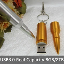 Металлическая пулевидная Золотая карта памяти с полной емкостью, 16 ГБ, 128 ГБ, USB 3,0, флеш-накопитель, 512 ГБ, флешка, 64 ГБ, 32 ГБ, подарок, 1 год гарантии
