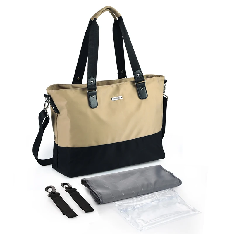 Insular Mummy материя подгузник сумка бренд большой емкости непромокаемая сумка для подгузников Дизайнерская Дорожная сумка для ребенка для ухода пеленки сумки - Цвет: Khaki