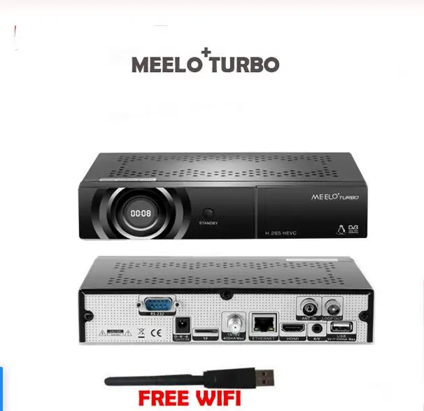 MEELO TURBO же MEELO+ One Pro Enigma2 спутниковый ресивер Linux 1080P полный DVB-S2 телеприставка AVS+ cam Newam H.265 HEVC