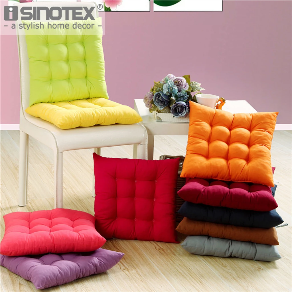 Cushion Pillow Solid Square Polyester Fabric EPE Cotton Comfortable