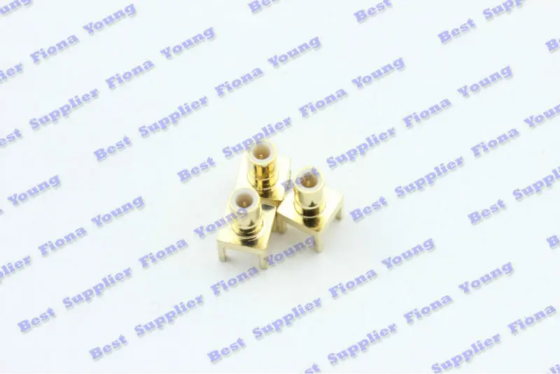 

50 pcs\lot Goldplated RF Straight Connector SMB Male Plug PCB Mount Board Adapter Free Shipping