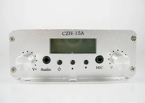 czh 15a 15w pll fm стерео передатчик оптовая бесплатная доставка|broadcast transmitter|fm stereo