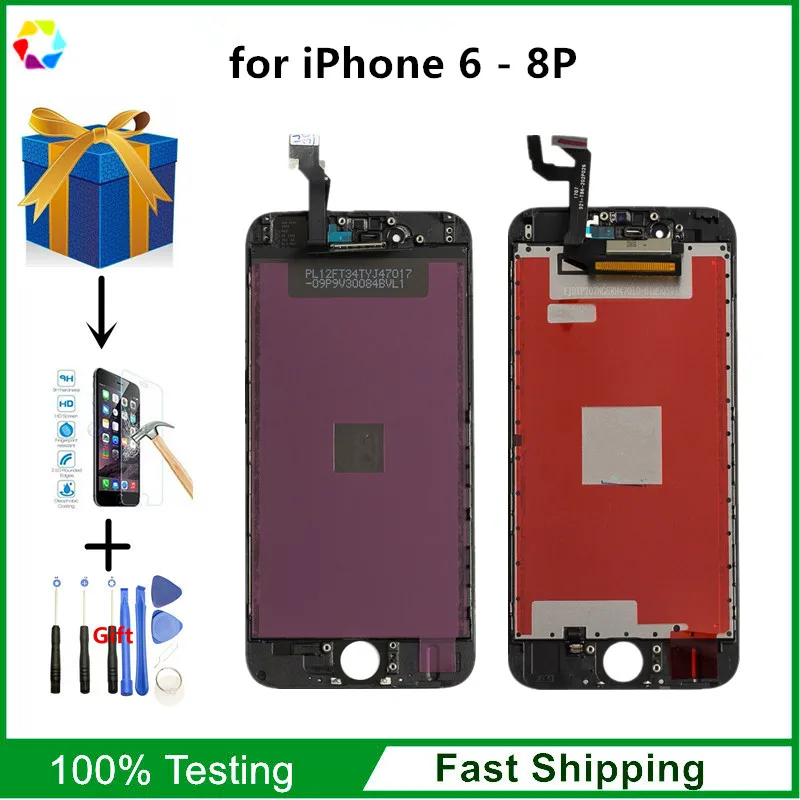 

Best AAA+ ESR Quality Full LCD for iPhone 6 6S + Plus Display Screen and Touch Digitizer Assembly,Black White