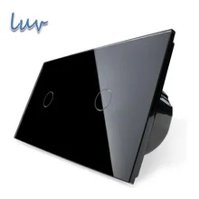 Стандарт ЕС, черный жемчуг, управление сенсорным экраном, настенный выключатель, панель из закаленного стекла, настенный выключатель, VL-C701-12/VL-C701-12