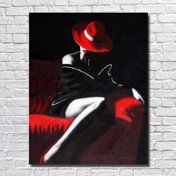 

Free Shipping Hand Painted The Sexy Girl Modern Paintings Large Canvas Art Cheap Hand Painted Oil Painting Pictures No Framed