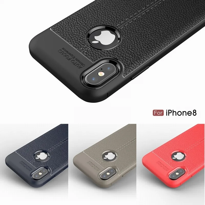 Portefeuille For iPhone X Case Leather Pattern Silicone Luxury Cases Cover For iPhone 8 Plus 7 6 6s 5 5S SE iPhonex Accessories (17)