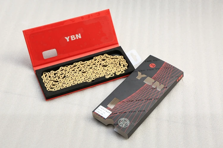 Flash Deal YBN 11 Speed Chain Gold MTB Road Bike Chain for Shimano Sram Campagnolo 12