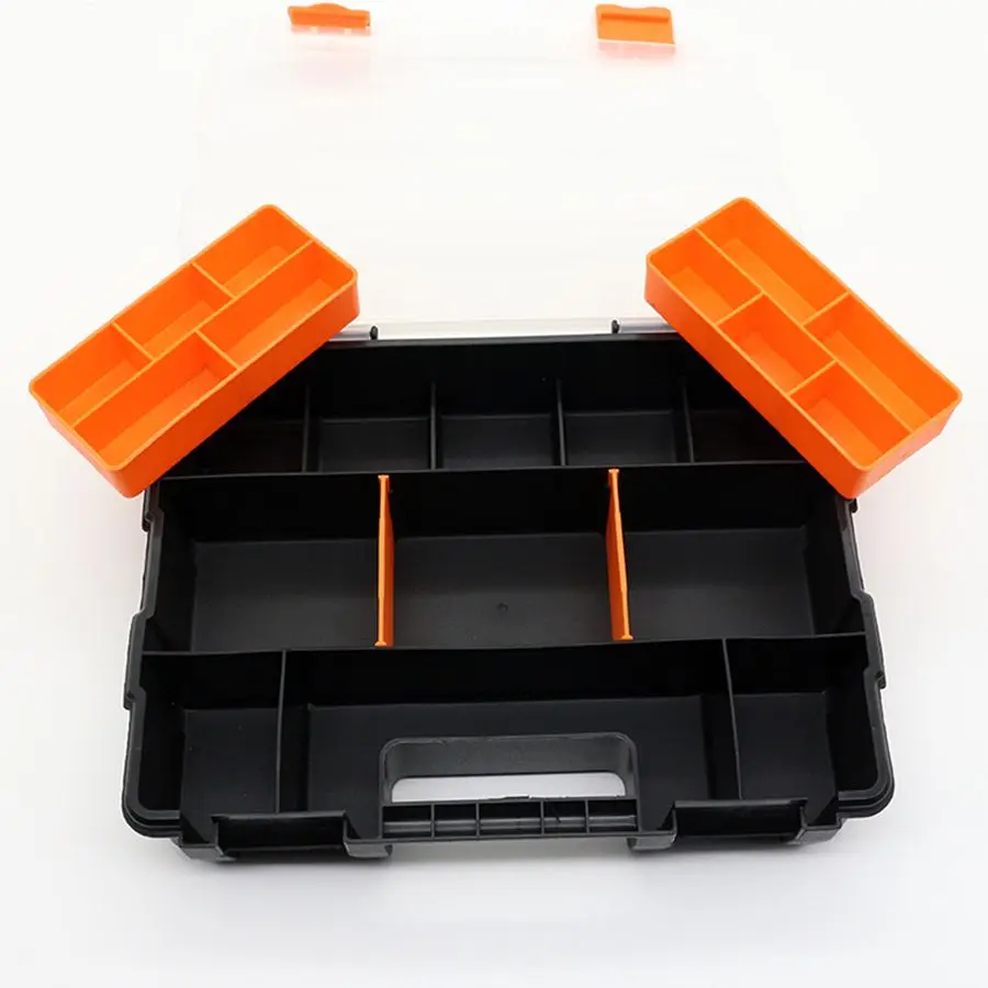 Transparent Tool Case Electronic Plastic Parts Combined Big Tool Box Screw Containers Storage Box