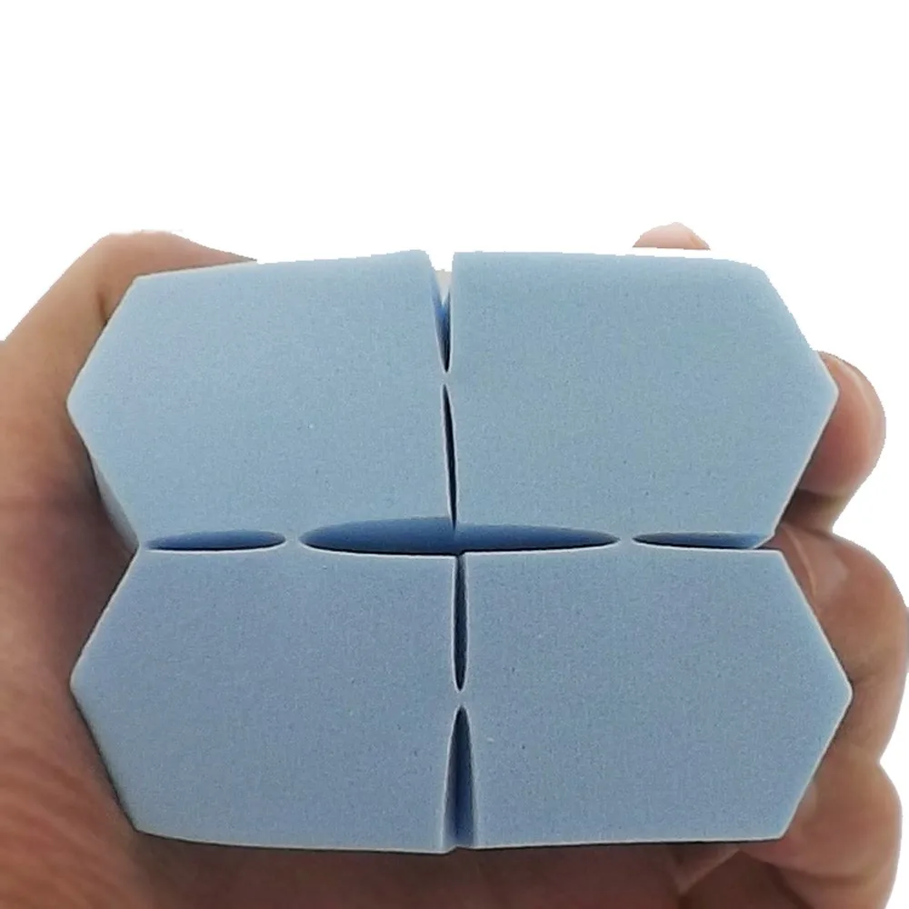 

Ladies Cotton Pads 4pc Pro Makeup Foundation Beauty Pentagon Siamese Sponge Puff ватные дски AL50