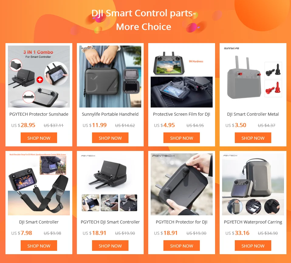 DJI Smart control ler, металлические Джойстики, Защитная пленка для экрана, ручка для большого пальца, рокер для DJI Mavic 2 Pro и управление зумом