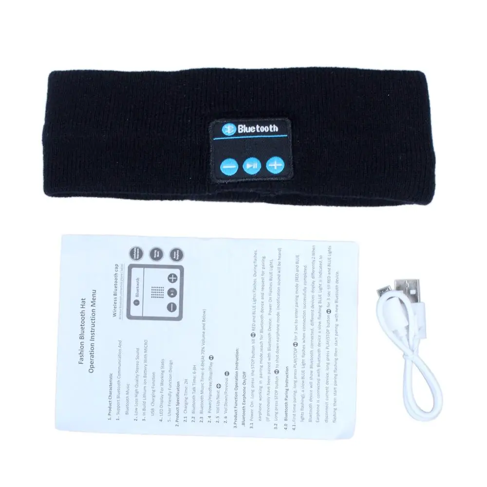 Sport Bluetooth Headband with Stereo Wireless Headphone Hands Free for Gym Fitness Exercise Running Jogging Hiking (4)