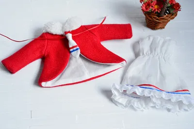 Blyth Кукла одежда Зимний Рождественский Костюм доступен для кукол Blyth кукла азон кукла licca аксессуары - Цвет: Красный