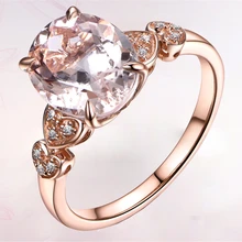 Блестящее удивительное большое кольцо с камнем шампанского, CZ, большой одинарный Овальный апельсин, роскошное кольцо с кристаллами, Золотое женское ювелирное изделие