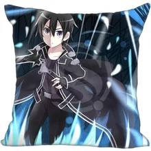 Custom Square Pillowcase Anime Sword Art Online soft Pillow Cover Zippered Free shipping size 20X20cm,35X35cm(duplex print)