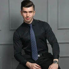 Мужская рубашка с длинными рукавами, однотонная приталенная Мужская рубашка на каждый день, плюс размер 6XL 7XL 8XL