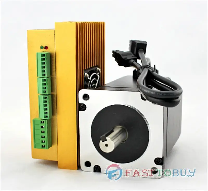 Hybrid Closed-Loop Stepper Motor & Drive Kit 20-70VAC/30~100VDC 2Phase 6A 4.5NM NEMA34 86mm Cutting Machine LC86H280+LCDA86H Hybrid Closed-Loop Stepper Motor & Drive Kit 20-70VAC/30~100VDC 2Phase 6A 4.5NM NEMA34 86mm Cutting Machine LC86H280+LCDA86H