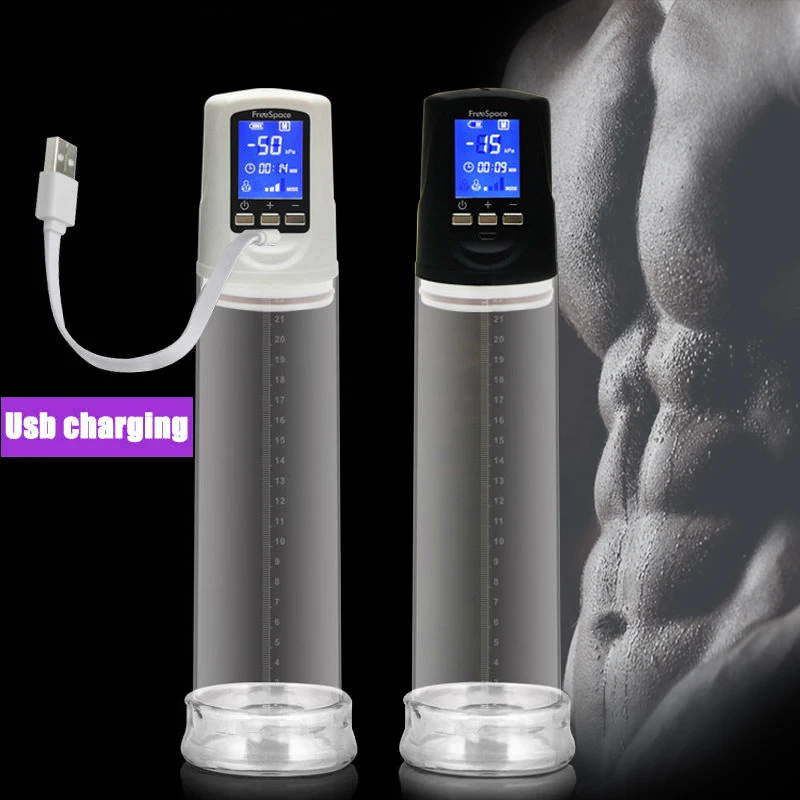 Мужские USB аккумуляторные мужские часы Насос Увеличитель светодиодный