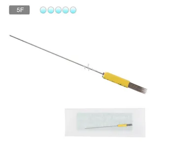 

100PCS Disposable Tattoo Permanent Makeup Needles Sterilized 5F Rotary Tattoo Machine Needles Microblading
