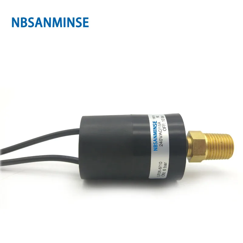 NBSANMINSE SMF08A 1/8 1/4 высоковольтный переключатель давления фиксированная установочная точка автоматический сброс давления воздуха воды переключатель высокого качества