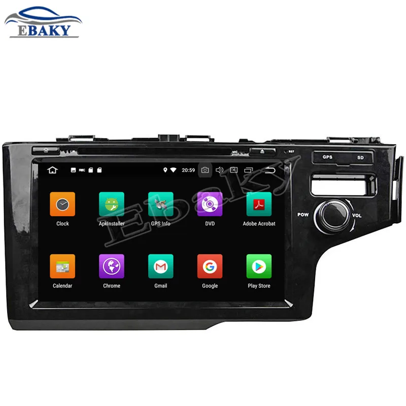 Sale NaviTopia 9inch 4GB RAM 64GB ROM Octa Core Android 9.0 Car DVD Player For Honda 2014 FIT Right/Bluetooth/GPS 11