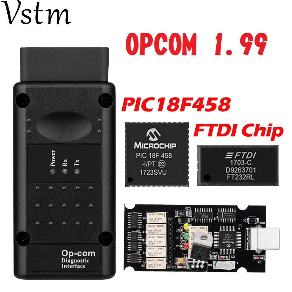Op Com Opcom V5 Professional Fit For O.PEL Car Diagnostic Tool V1.7 V1.78  V1.95 Flash Update With Pic1 8F458 FT232RL OBD2 Scanner Code Reader (Color  