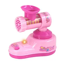 Мини-измельчитель мяса детский дом ролевые игры розовые электрические кухонные игрушки Кук косплей для детей