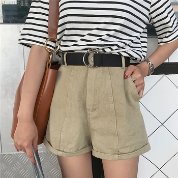 

2020 Summer Jeans Shorts Women streetwear High Waist Loose Ladies denim Shorts With Sashes Fashion Plus Size Short Femme