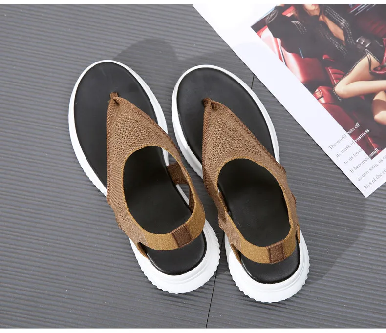 LL 9520-2019 Breathable Flyknit Women Sandals Summer Woman Shoes-26