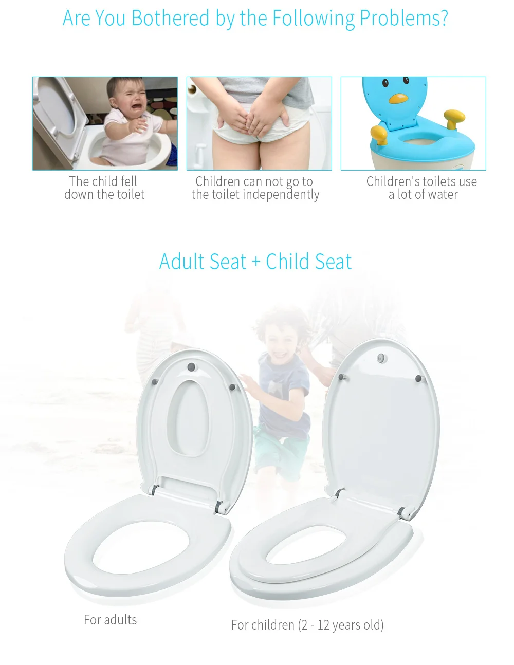 ПП Материал сиденье для унитаза круглый для взрослых сиденье для унитаза Противоскользящие прокладки амортизационный дизайн детский