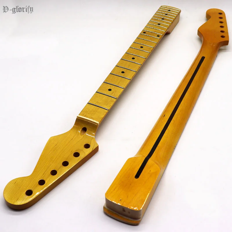

vintage color full Canada maple electric guitar neck ST guitar neck